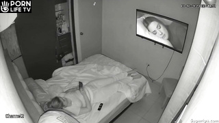 European mother masturbates watching porn