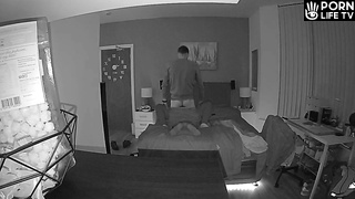 European young couple fucks in their room