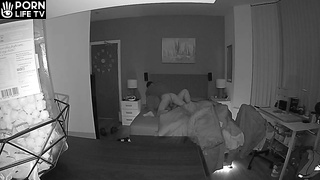 European young couple fucks in their room