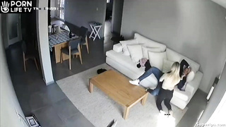 Mature Canadian couple fucks on the couch