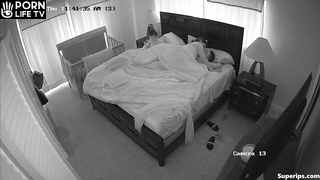 Hot American parents fuck in their bedroom