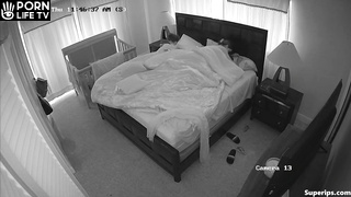 Hot American parents fuck in their bedroom