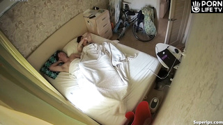 Young Ukrainian couple fucks in their bed