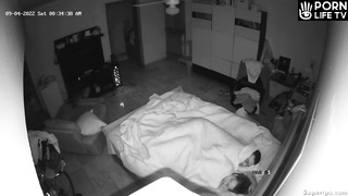 Spanish couple fucks in the middle of the night