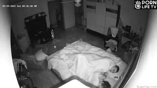 Spanish couple fucks in the middle of the night