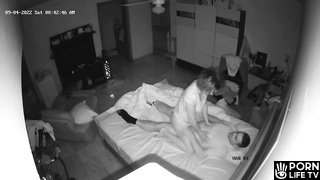 Spanish couple fucks in the middle of the night