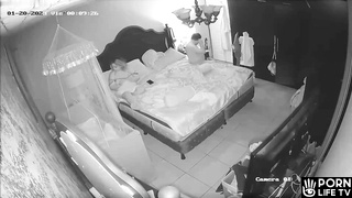 Chubby Spanish parents fuck in their bedroom