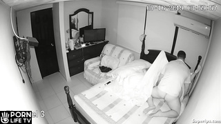 Naughty chubby parents fuck in their bed