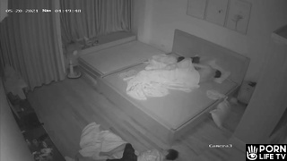 Chinese parents fuck in their bed