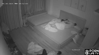 Chinese parents fuck in their bed