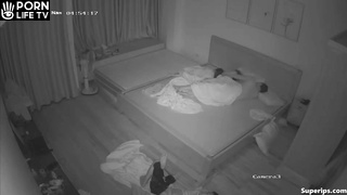 Chinese parents fuck in their bed