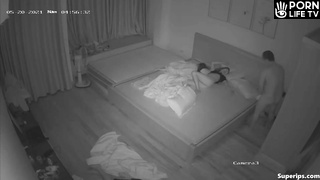 Chinese parents fuck in their bed