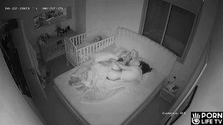 Skinny parents fuck in their bedroom