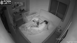 Skinny parents fuck in their bedroom