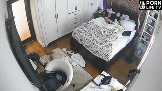 Naughty Canadian girl masturbates on her bed