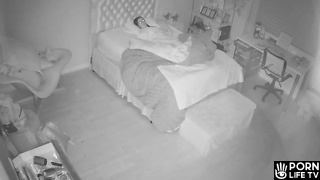 Cute German girl masturbates in her bed