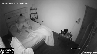 Chubby Spanish couple fucks in their bed