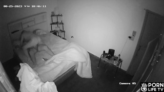 Chubby Spanish couple fucks in their bed