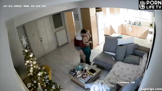 British couple fucks at Christmas