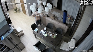 French parents fuck in the living room