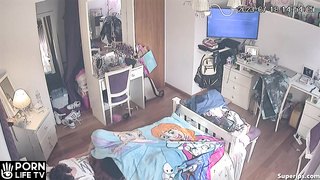 Young American couple fucks in their bedroom