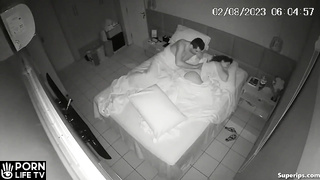 Mature European man fucks his sleeping wife