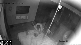 Mature French couple fucks in the dark