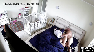 Mature British parents fuck in their bed