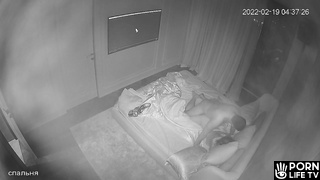 Ukrainian couple in love fucks in the dark