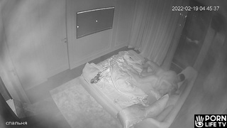 Ukrainian couple in love fucks in the dark