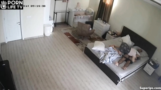 Arabian parents fuck on their bed hard