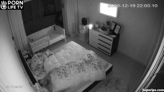 Mature Slavic couple fucks on their bed