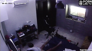 Naughty young couple fucks on their bed