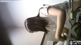 Japanese Girls in Restroom