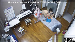 Japanese girl is recorded while masturbating