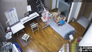 Japanese girl is recorded while masturbating