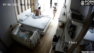 Italian married couple fucks in their bed