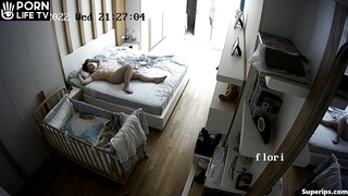 Italian married couple fucks in their bed