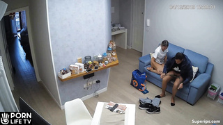 Russian mature couple has sex