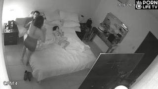 Busty British Brunette Wife Sex In The Bedroom Real Spy Cam