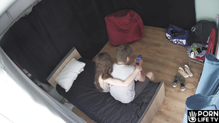 Danish newly married couple having sex in the living room HD