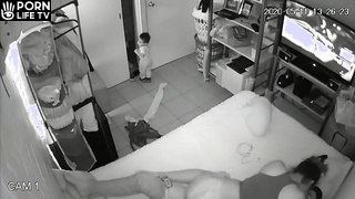 Real English married coiple fuck brutally hidden IP camera