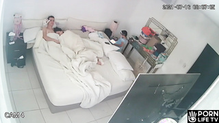 Mom and Dad fuck in their bedroom hidden IP camera