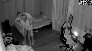 Amazing Turkish New Couple Having Sex In Their Messy Room Real Spy Cam