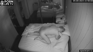 Amateur Couple Having Sex In Their Bed Wildly Spy Cam