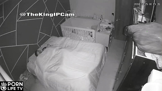 Tanned French Brunette Mom Fucks Her Husband In Her Daughter’s Room Spy Cam