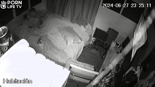 New Couple Having Sex Before Going To Sleep Voyeur Cam