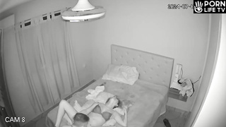 Amazing Italian Married Coiple Fuck Wildly In Their Bed Voyeur Cam