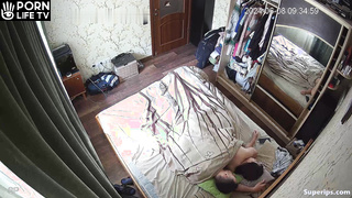 Young Russian Couple Fucks In Their Bed