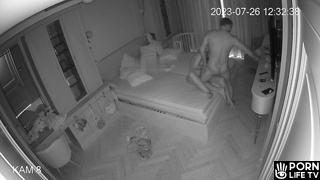 Naughty Russian parents fuck in their bed